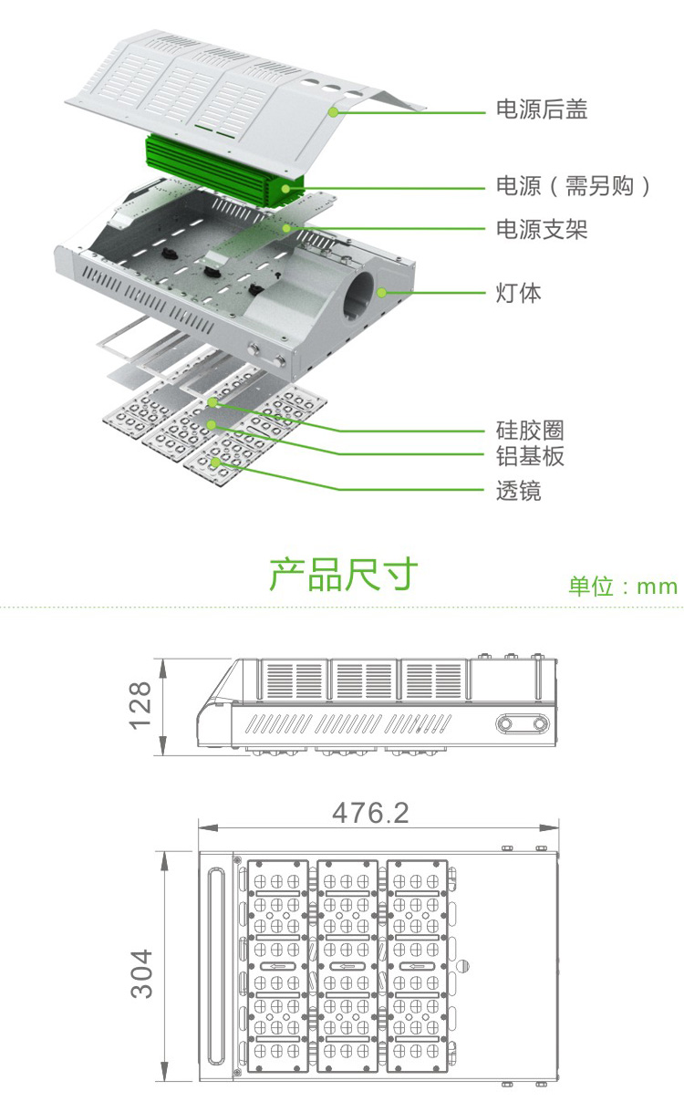 蓝锐LED系列产品之S1款调光智能LED路灯(图4)